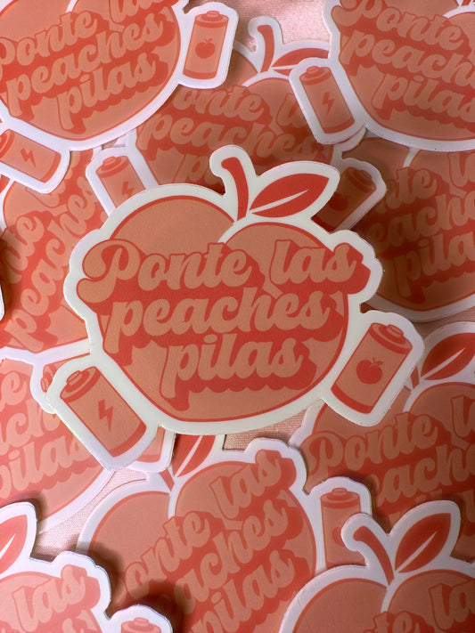 PONTE LAS PEACHES PILAS STICKER